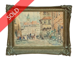 Tadeusz Cieślewski "In the Old Town"