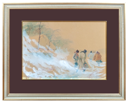 Józef Brach „Zamieć”, antyki, galeria żak, malarstwo polskie, dzieła sztuki