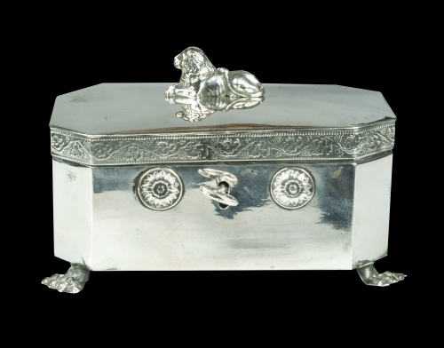 Sugar bowl, Berlin, Germany, 19th century, antiques, old silver, antique silver, antique Warsaw,  Galeria Żak