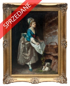 „Dziewczyna z królikami”, XIX w.