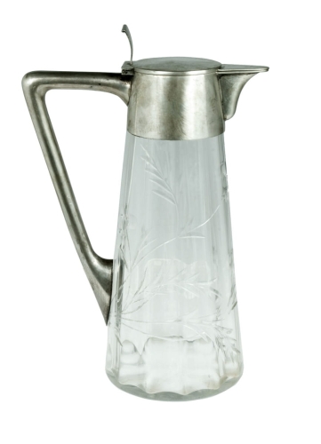 Carafe, Prague, Alfred Pollak, 1878-1922, antiques, old silver, antique silver, antique Warsaw,  Galeria Żak