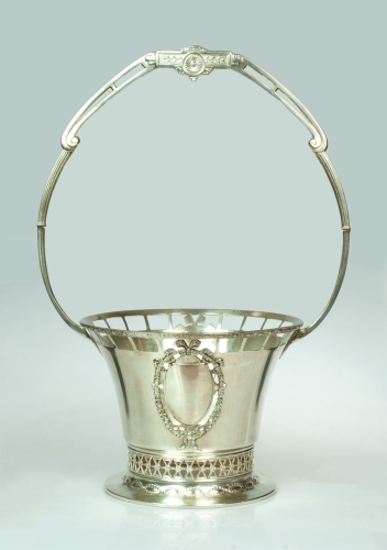 Basket for fruits, Argentor Werke, Vienna, circa 1900 r., antiques, old silver, antique silver, antique Warsaw,  Galeria Żak