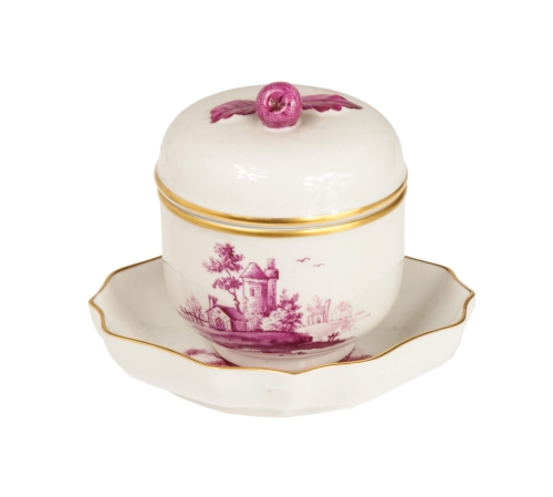 Sugar bowl, Höchst, Germany, 1947-1964, antiques, old porcelain, antique porcelain, antiques Warsaw,  Galeria Żak