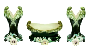 Art nouveau set, Antoine Gustave De Bruyn, France, circa 1900 