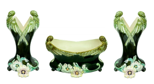 Art nouveau set, Antoine Gustave De Bruyn, France, circa 1900, antiques, old porcelain, antique porcelain, antiques Warsaw,  Galeria Żak