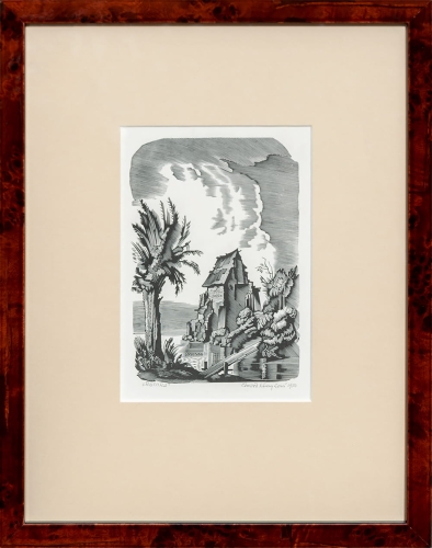 Edward Kuczyński "Ruin", 1950,antiques, polish paintings, old paintings, antique paintings, antiques Warsaw,  Galeria Żak