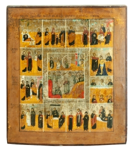 Icon, Resurrection - Harrowing of Hell, Russia, 19th century