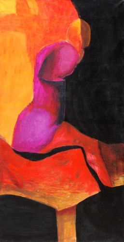 Monika Starowicz "Portret siedzący", 2000 r.,antyki, galeria żak, malarstwo polskie, dzieła sztuki