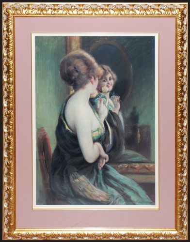 Han van Meegeren "Dziewczyna z różą",antyki, galeria żak, malarstwo polskie, dzieła sztuki