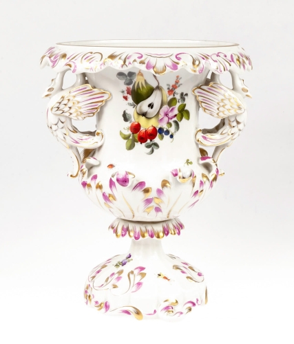 Krater Herend, porcelana antyczna, antyki Kołobrzeg, dawna porcelana
