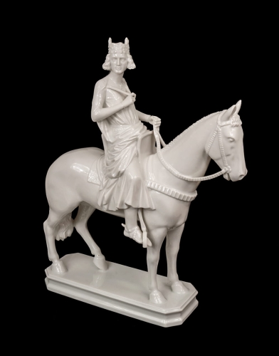 The Bamberg Horseman, Gustav Oppel, Rosenthal, half of 20th century, old porcelain, antique porcelain, antiques Warsaw, Galeria Żak