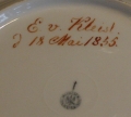 Talerz Berlin, ok 1855 r. , antyki, Galeria Żak, stara porcelana, porcelana, antyki Warszawa
