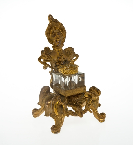 Kałamarz neorokokowy, XIX w. , antyki Warszawa, skup antyków, dzieła sztuki