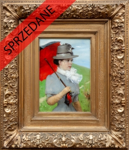 Carl Fröschl "Dziewczyna z parasolem"