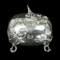 Art Nouveau Sugar Bowl, Vienna, 20th century , old silver, antique silver, antique Warsaw, Galeria Żak