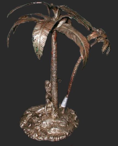 Lichtarz, Wiedeń, ok. 1900 r.
, antyki, srebra, stare srebra, platery, Galeria żak, skup antyków, antyki Warszawa