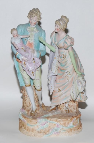 Grupa figuralna, Anglia, lata 1837-1901., antyki, Galeria Żak, stara porcelana, porcelana, antyki Warszawa