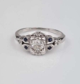 Diamonds ring, old jewelry, antiques, Galeria Żak
