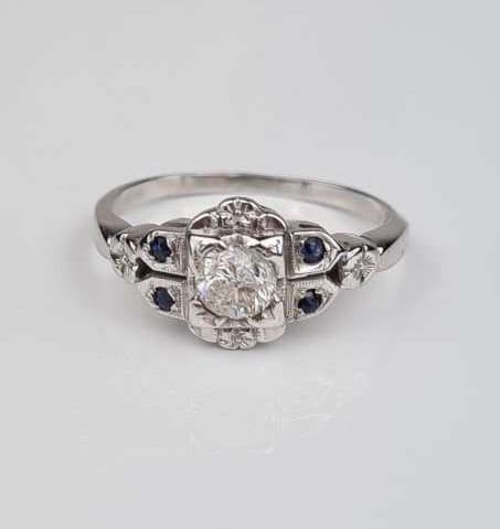 Diamonds ring, old jewelry, antiques, Galeria Żak