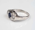 Sapphire ring, old jewelry, antiques, Galeria Żak