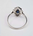 Sapphire ring, old jewelry, antiques, Galeria Żak