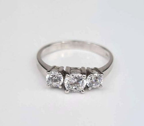 Moissanite ring, old jewelry, antiques, Galeria Żak