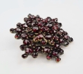 Garnet brooch, early 20th century, old jewelry, antiques, Galeria Żak