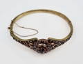Garnet bracelet, early 20th century, old jewelry, antiques, Galeria Żak