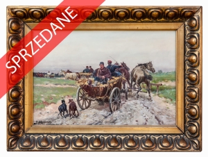 Jan Gwalbert Olszewski "W drodze",  Monachium, 1916 r.