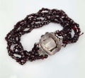 Garnet bracelet, early 20th century, old jewelry, antiques, Galeria Żak