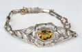 Citrine bracelet, old jewelry, antiques, Galeria Żak