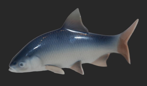 Ryba, Kopenhaga, XX w., antyki, Galeria Żak, stara porcelana, porcelana, antyki Warszawa, figurka porcelanowa