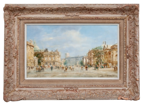 Wolfgang Tritt "Berlin - Unter den Linden",antiques, polish paintings, old paintings, antique paintings, antiques Warsaw, Galeria Żak