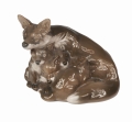 Foxes, Peter Herold, Royal Copenhagen, 1965,  old porcelain, antique porcelain, antiques Warsaw, Galeria Żak
