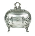 Art Nouveau sugar bowl, Austria-Hungary, Vienna, circa 1910, old silver, antique silver, antique Warsaw, Galeria Żak