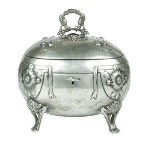 Art Nouveau sugar bowl, Austria-Hungary, Vienna, circa 1910