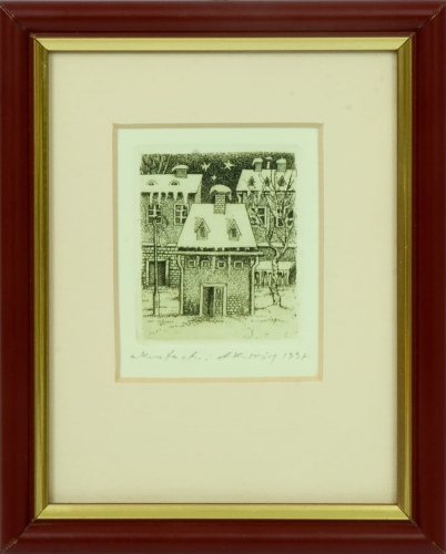 Adam Kwaśny „Home”, 1997 , antiques, polish paintings, old paintings, antique paintings, antiques Warsaw, Galeria Żak, contemporary art, graphics