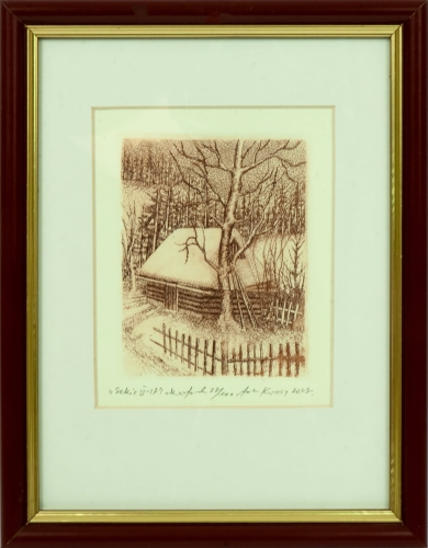 Adam Kwaśny „Sketch II-17”, 2003, antiques, polish paintings, old paintings, antique paintings, antiques Warsaw, Galeria Żak, contemporary art, graphics