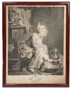 Jean Baptiste Greuze, Jacques Claude Danzel "The Laundress", 1765