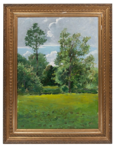 Wacław Tracewski „Spring landscape”,antiques, polish paintings, old paintings, antique paintings, antiques Warsaw, Galeria Żak