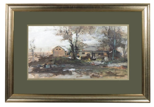 Magdalena Spasowicz „Pejzaż II”, 1977 r. , malarstwo polskie, malarstwo współczesne, antyki Warszawa, Galeria Żak