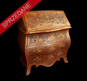 Komoda-sekretera, Francja, XVIII/XIX w. 
