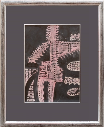 Marian Malina "Postać", 1964 r. , malarstwo aukcyjne, obrazy polskie, Marek Oberlander, sztuka polska 60