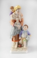 Mother with kids, The Royal Porcelain Factory (KPM), Berlin, early 20th century , old porcelain, antique porcelain, antiques Warsaw, Galeria Żak