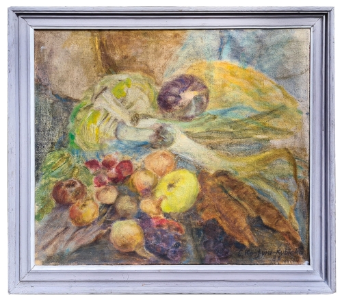 Ewa Kostyra Kubicka „Martwa natura”, 1986 r., antyki, galeria żak, malarstwo polskie, dzieła sztuki