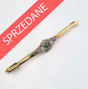 Broszka ze szmaragdem 