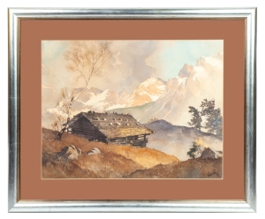 Edwin Henel “Mountain landscape”, 1942