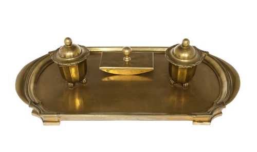 Kałamarz z suszką, Art Deco, ok. 1930 r. , antyki Warszawa, skup antyków, dzieła sztuki