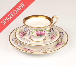 Zestaw śniadaniowy, Fabryka Porcelany Carl Tielsch, Wałbrzych, XIX/XX w.