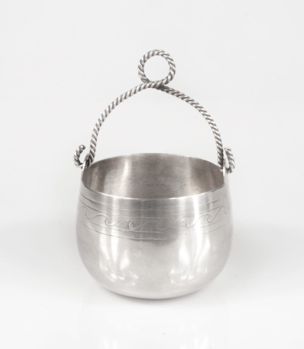 Sugar bowl, Roman Plewkiewicz, Warsaw, 19th/20th century, old silver, antique silver, antique Warsaw, Galeria Żak